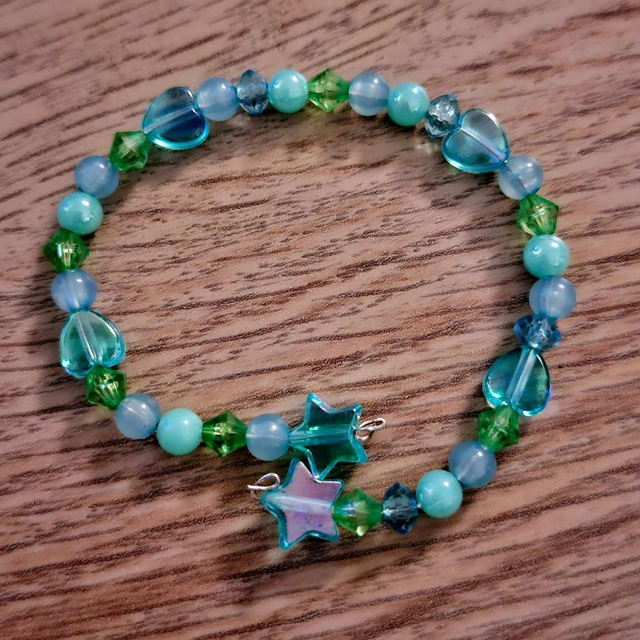 Turquoise Summer beaded bracelet 