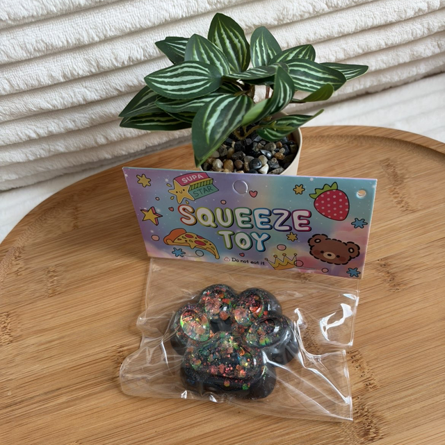 Squishy Patte de Chat Pailletée