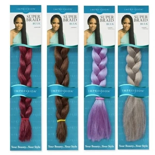 Impression Super Braids Hair Extension 86&quot; All Colors