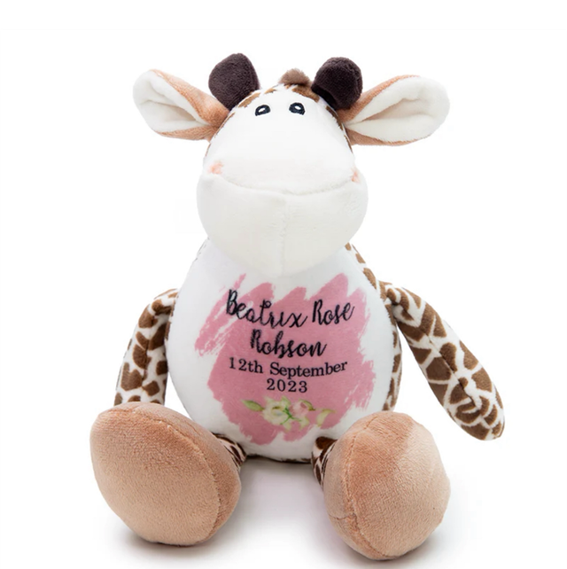 Personalised Plush Giraffe