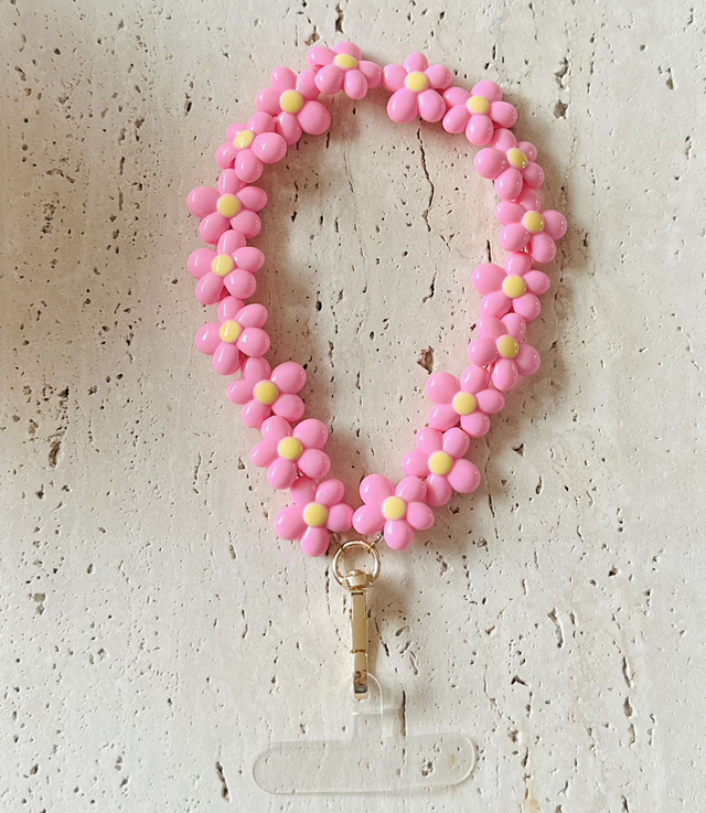 Bloemen Telefoonkoort licht roze 