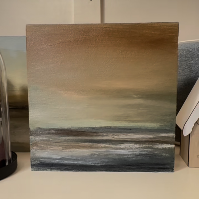 Quiet Cruise at Sunset, Exhibited at Robert Phillips Gallery