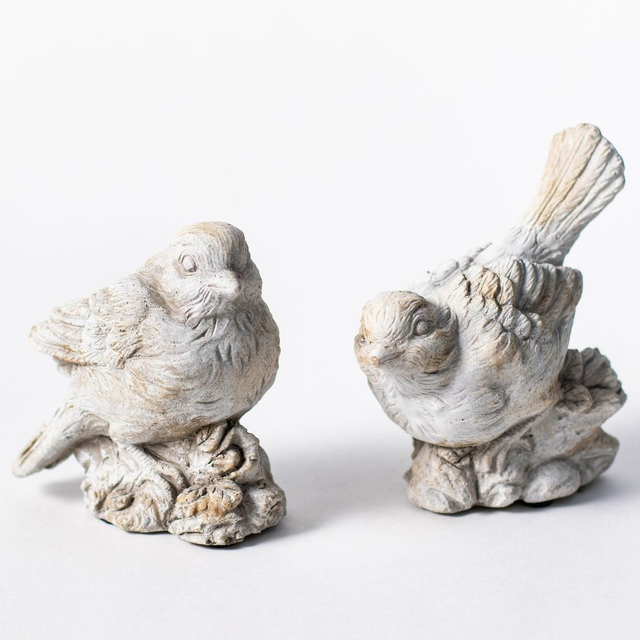 Pair of Stone Birds 