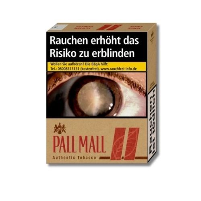 Einzelpackung Pall Mall Authentic Red ohne Zusätze Zigaretten 