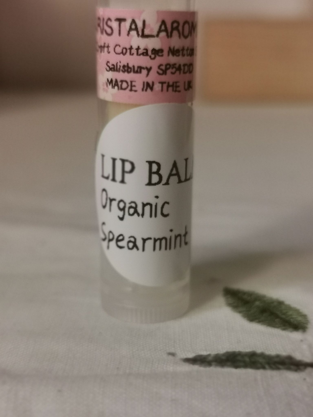 Lip Balm   Organic Spearmint (organic ingredients)  4g