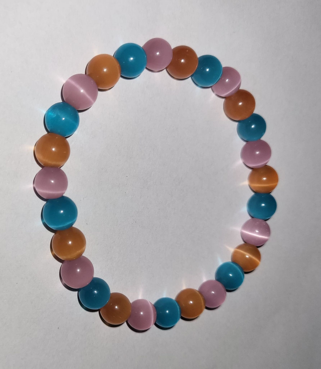 bransoletka kocie oko kolorowa