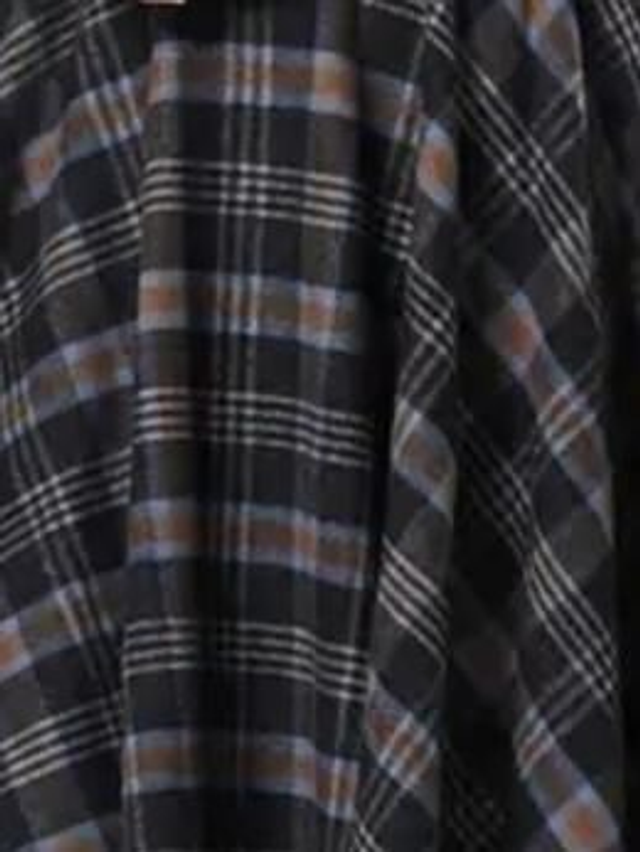 Jupe en laine/tartan à bretelles