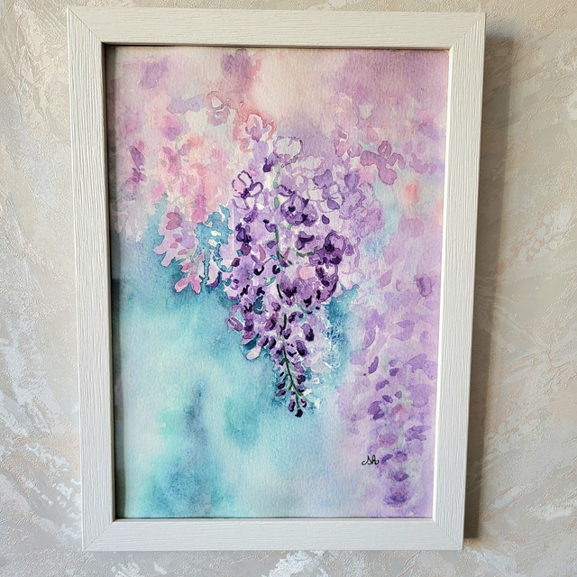 Aquarelle Glycine