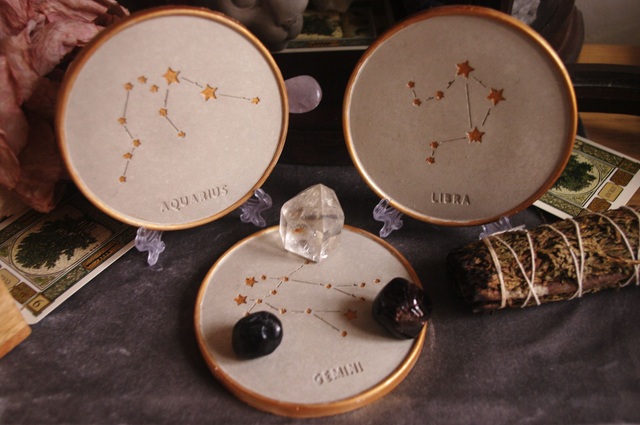 Dessous de verre astro gris
