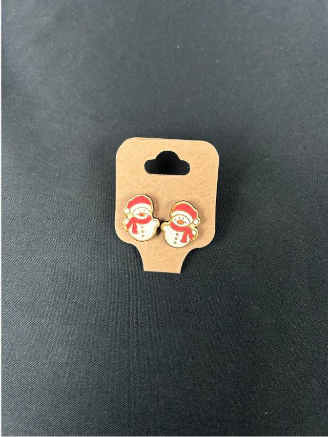Boucles d'oreilles - Bonhomme de Neige