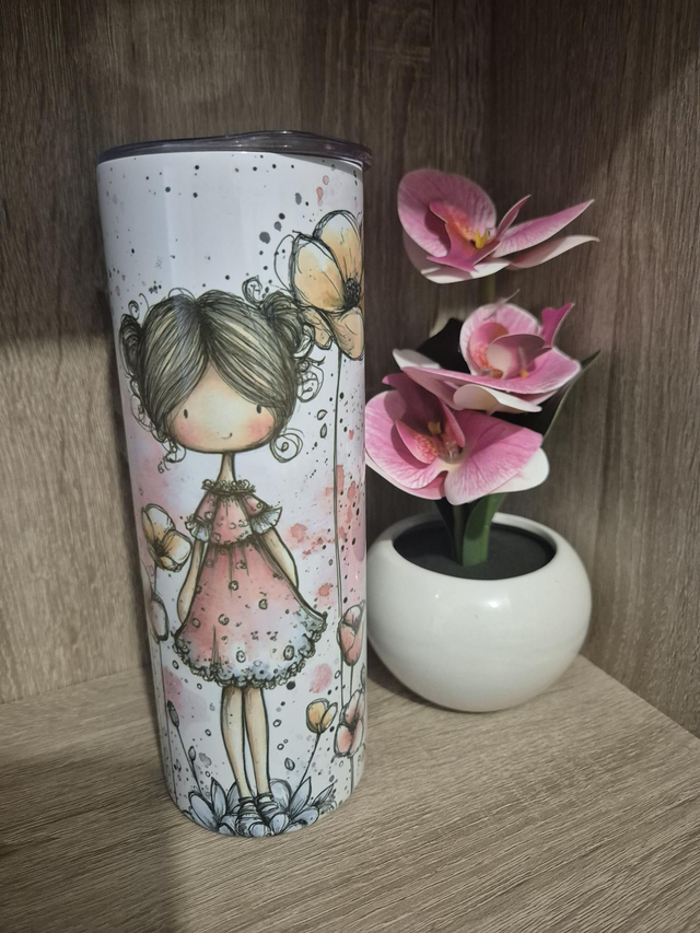 Gourde isotherme petite fille