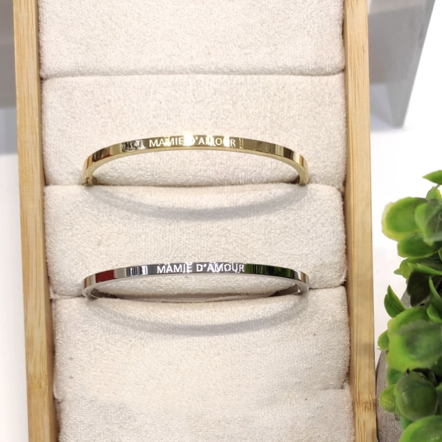 Jonc message graver MAMIE D’AMOUR