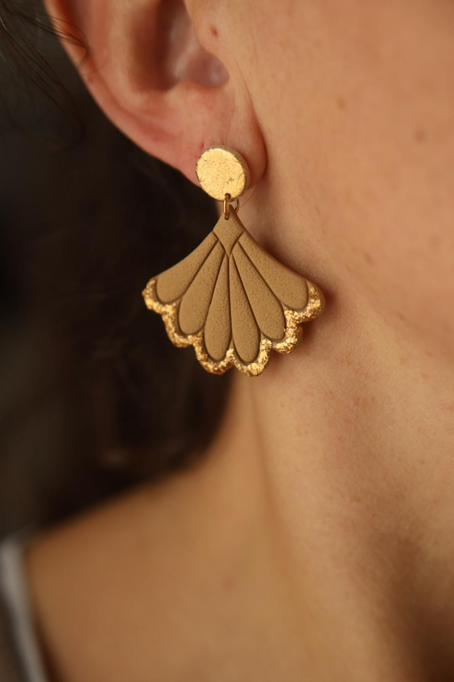 Boucles Oreilles Collection Automnale Dorée 