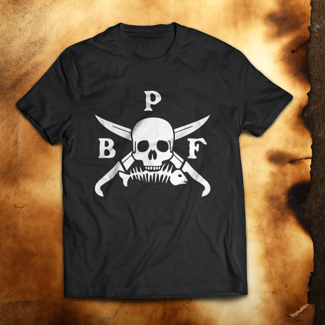 T-shirt, with Fishbone Freddie screen printed on the front. Classic