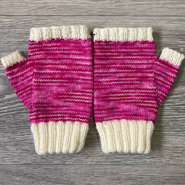 Hand-Knit Fingerless Mitts