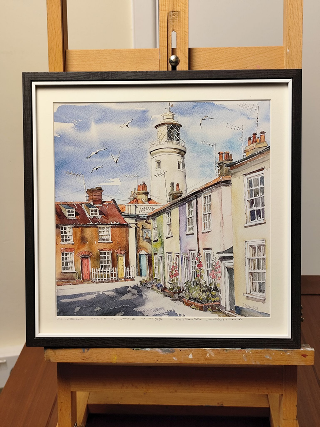 Southwold Lighthouse. East Green view. Limited edition print
