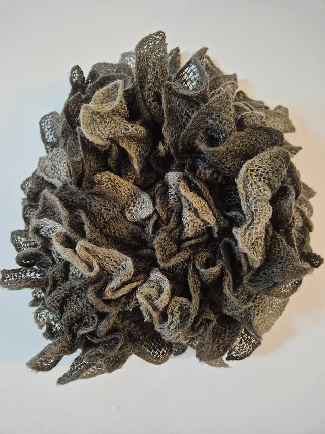 Echarpe dégradé marron foncé