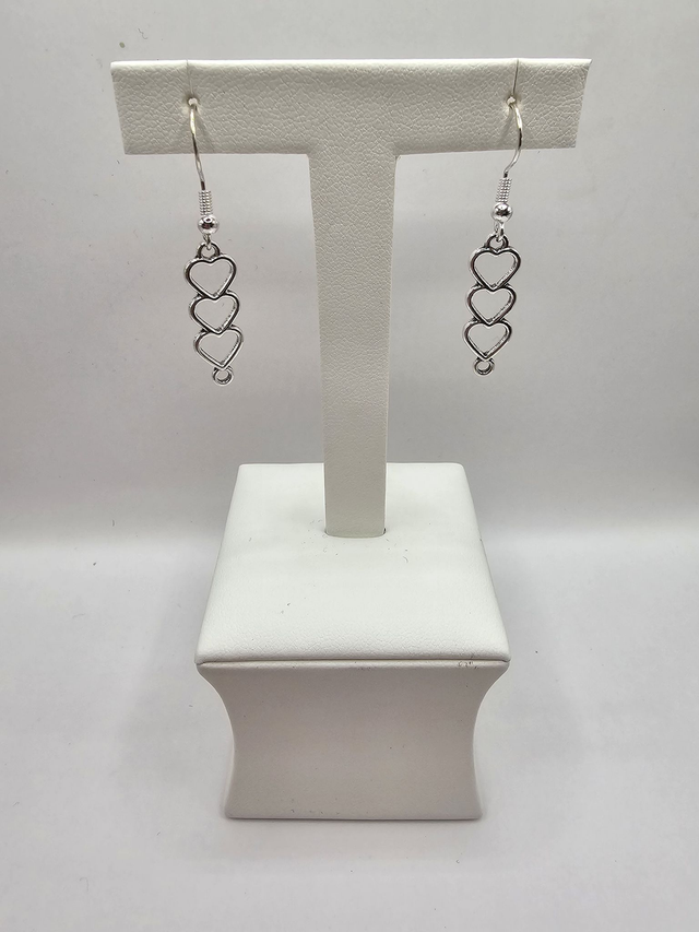 Drop Heart Earrings.