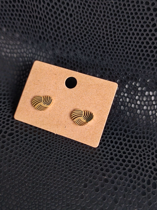 Edelstahl Ohrstecker | Herz | Gold 