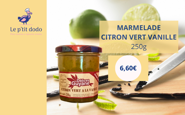 Marmelade Citron vert à la vanille