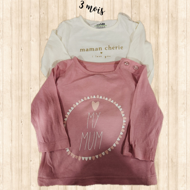 Lot de 2 Tee-shirt ML, KIABI