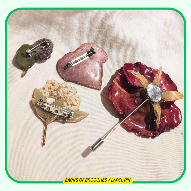 Full Foliage Brooches | Real Plants & Flowers