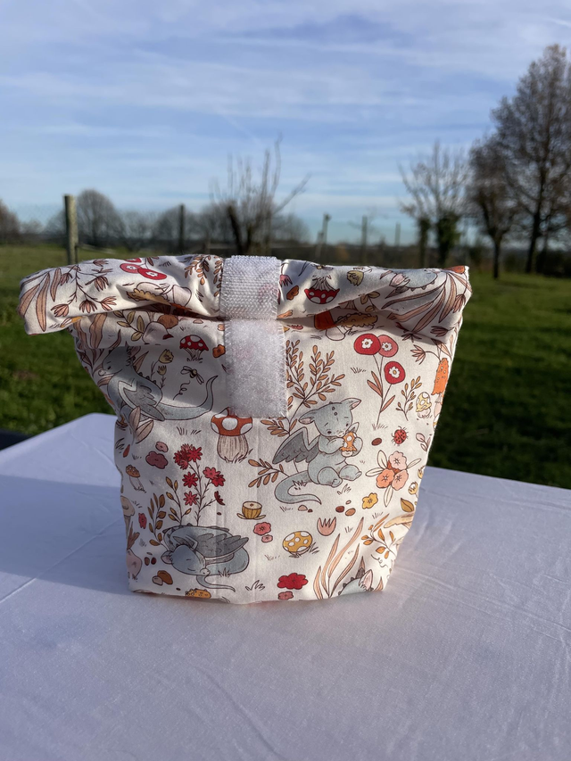 Sac à collation enroulable dragon