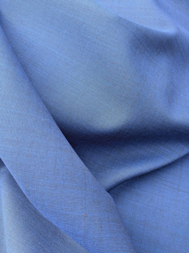 Worsted Wool Suiting in Light Navy