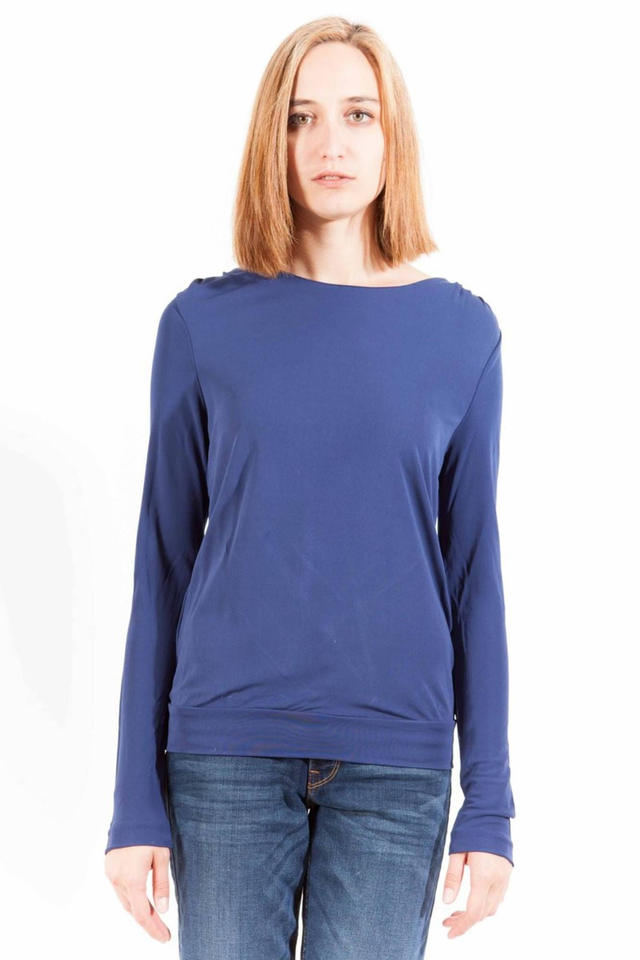 173GANT T-SHIRT MANICHE LUNGHE DONNA BLU