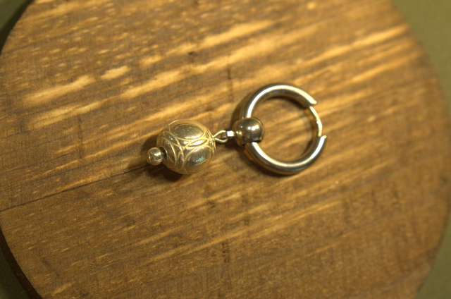 Best Seller ! - "Petanca" - Mono - Créole, Plaqué Argent, Acier Inoxydable (Boucle à l'Unité)