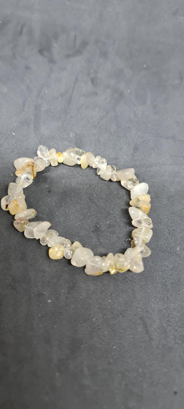 Bracelet chips cristal de roche 