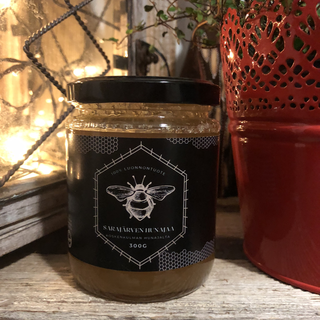 Hunaja, lasipurkki 300g Sarajärvi