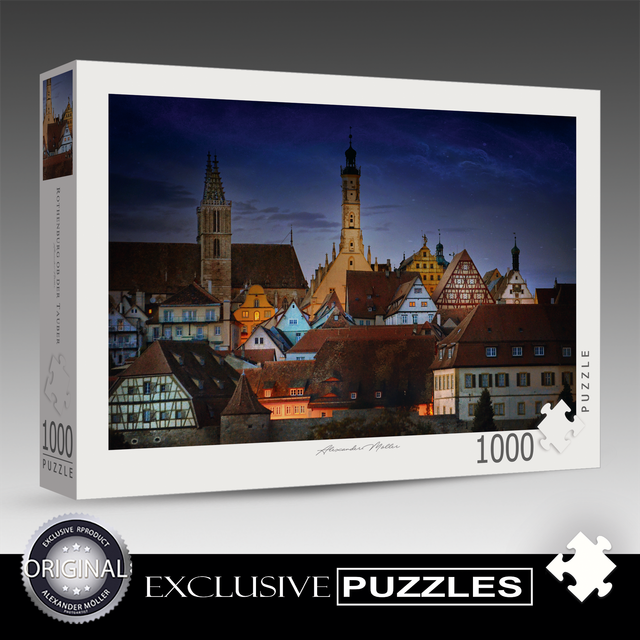 Original Rothenburg Puzzle | Bei Nacht
