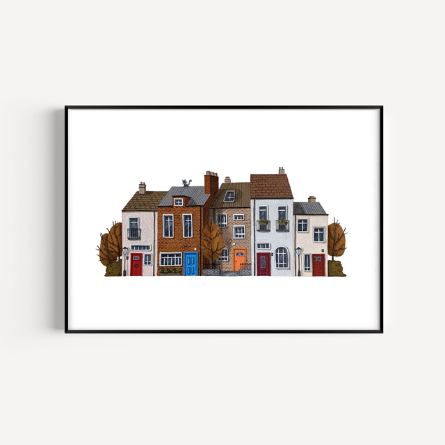 Hiške (Giclée print)