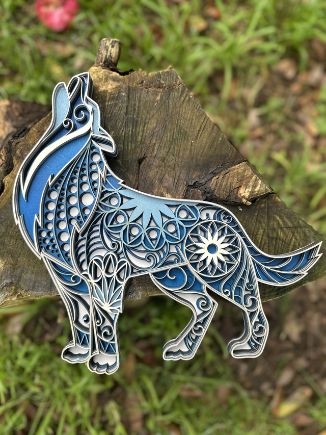 Loup Mural Multicouche