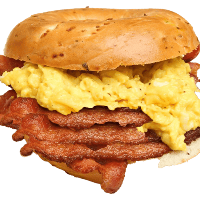 Big Breakfast Bagel with Bacon