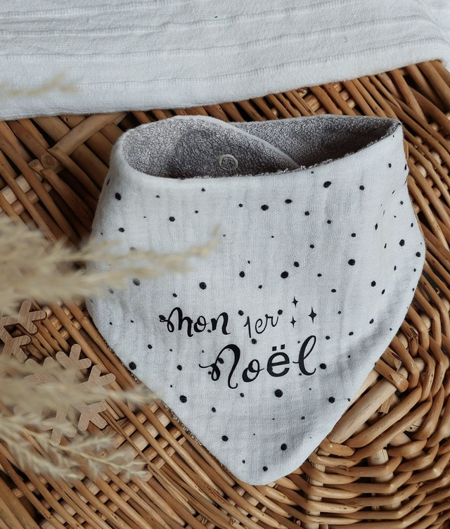 Bavoir &quot;Mon 1er Noël&quot;