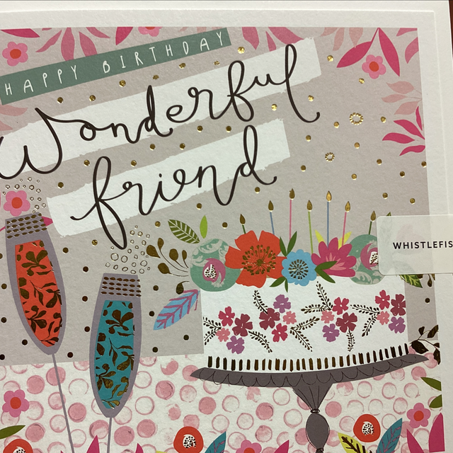 Birthday Friend - Wonderful Friend