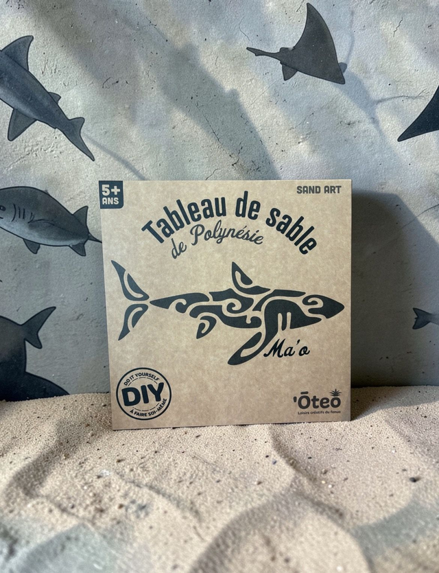 Tableau de sable DIY Oteo - Requin