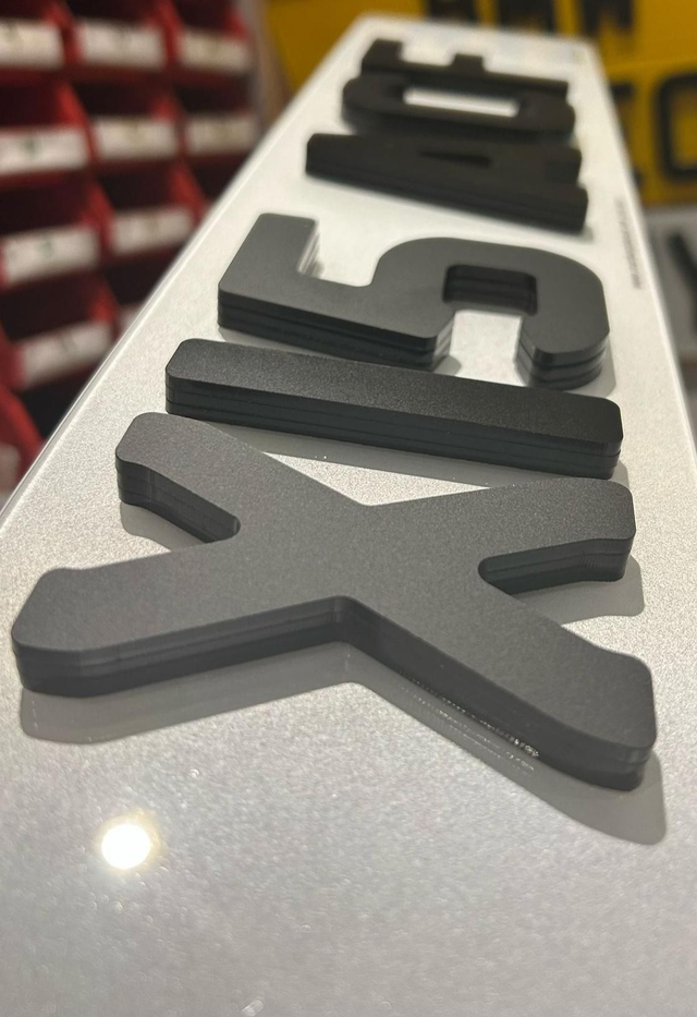9mm Matte Black 4D Laser Cut 