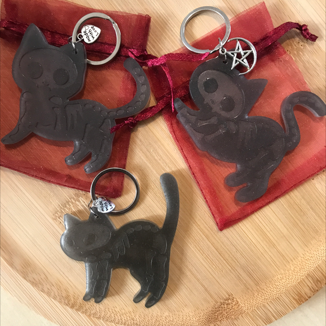 Porte clefs chat 