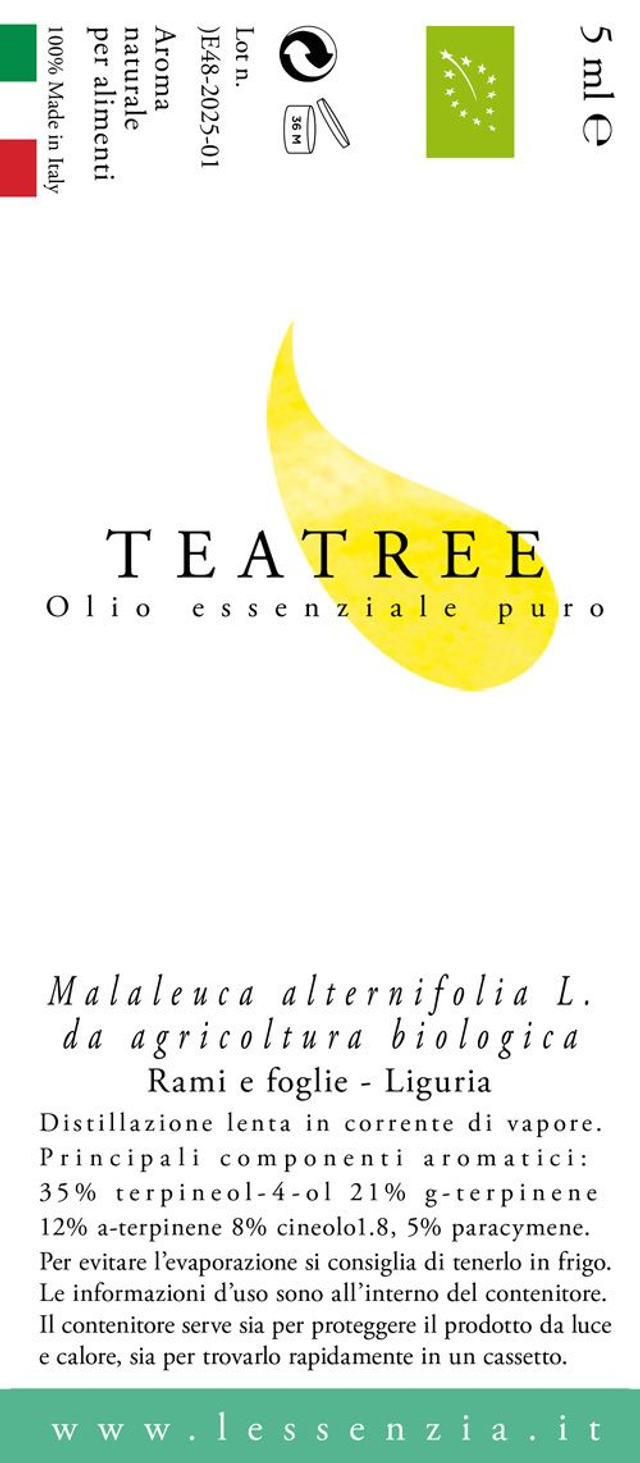 Olio essenziale puro di TeaTree BIO 5ml