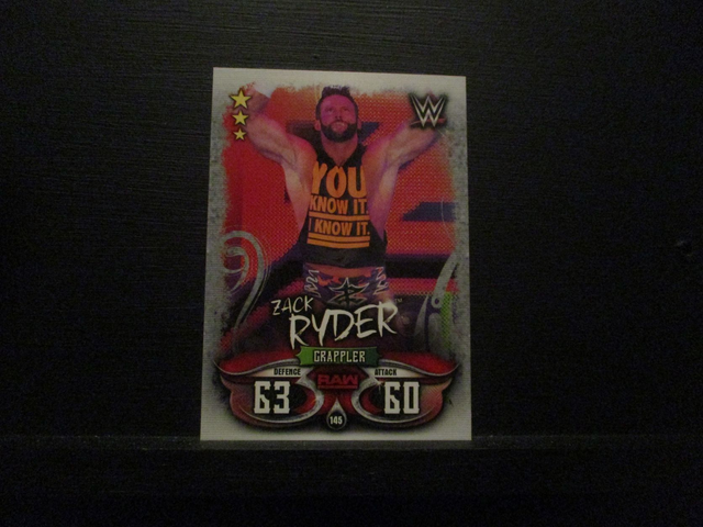 Zack Ryder - Raw Slam Attax Live Original Trading Card #145
