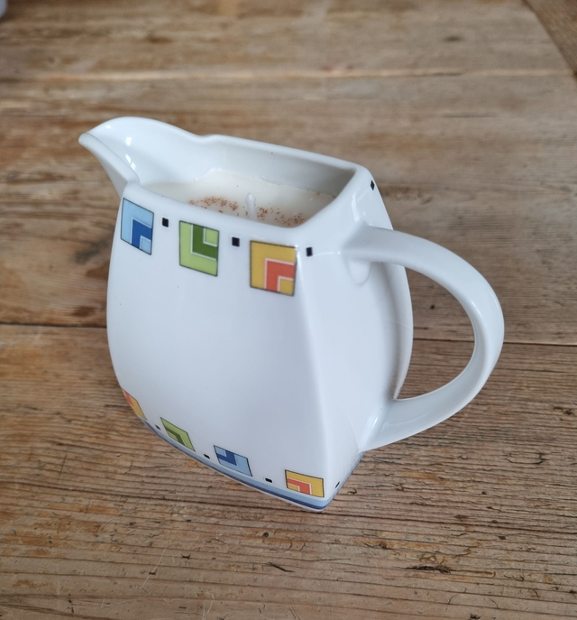 Kerze im Milchkännchen - Unikat