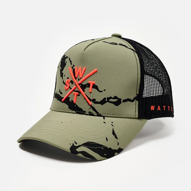 CASQUETTE WATTS TRIBE - MINIMAL CAMO OLIVE