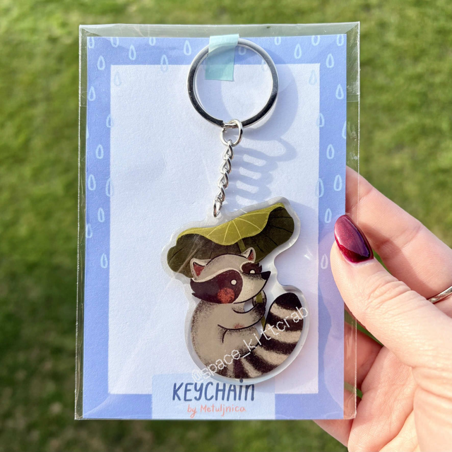 Rakun keychain (obesek za ključe)