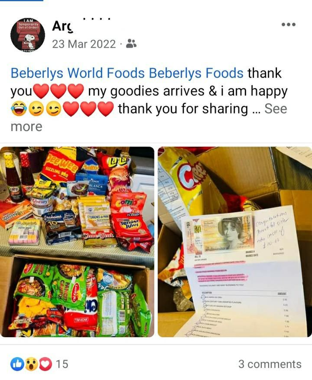 From Customer Argee: England