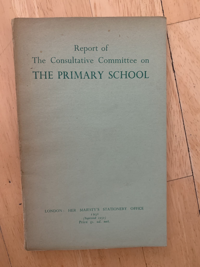 Report of the Consultative committee on the primary school 1952