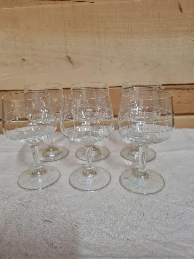Petits verres a digestif vintage cristal