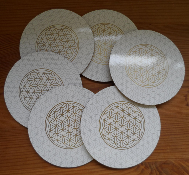 Sous-verres Fleur de Vie